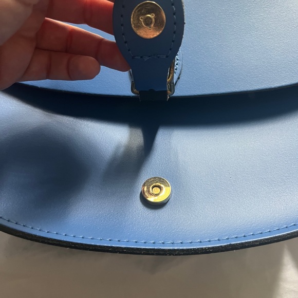 Leather Satchel Company made in England Oxford Blue saddlebag - Picture 3 of 6